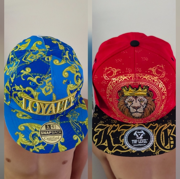 Top Level Other - Snapback Hat Bundle (2 Pcs, NWT)